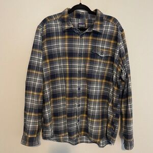 Patagonia Fjord flannel plaid XL classic outdoor preppy casual lumberjack